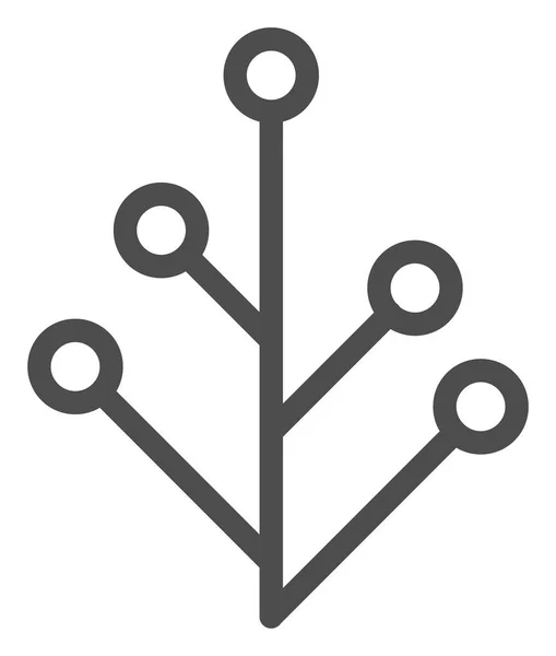 Raster plat plant v2-pictogram — Stockfoto