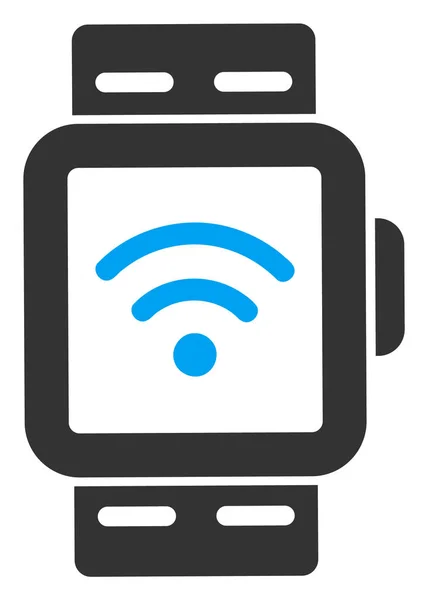 Raster płaski Wi-Fi Inteligentne zegarki ikona — Zdjęcie stockowe