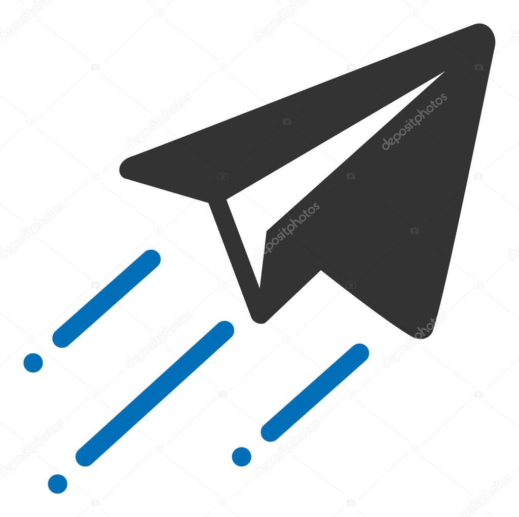 Raster Flat Freelance Flight Icon