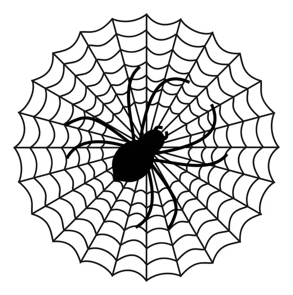 Vector Flat Spider Net Icon