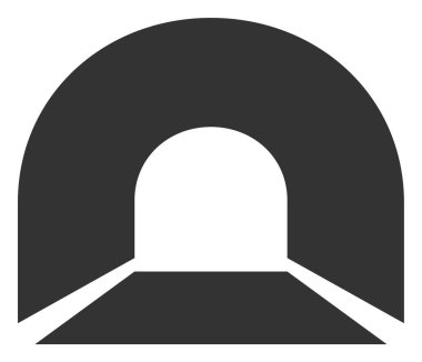 Vektör Düz Tünel Simgesi