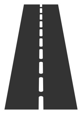 Vektör Düz Düz Yol Simgesi