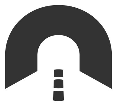 Vektör Düz Tünel Simgesi