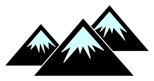 Вектор Плоскі гори іконка — стоковий вектор