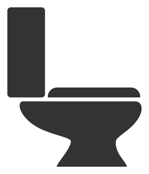 Vektor flache Toilettenschüssel Symbol — Stockvektor