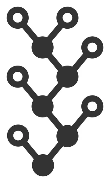 Wektor płaski ikona drzewa binarnego — Wektor stockowy