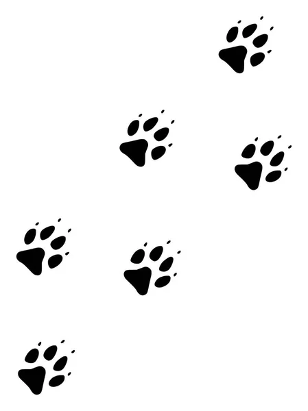 Вектор Плоска піктограма доріжки вовка — стоковий вектор