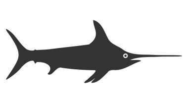 Raster Düz Kılıç Balığı Simgesi