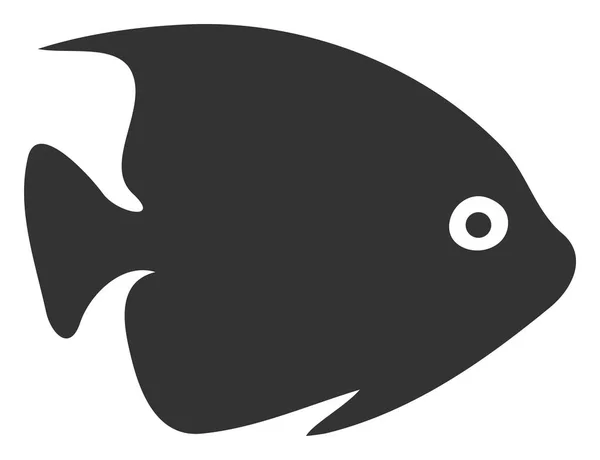 Ícone de peixe tropical plano vetorial —  Vetores de Stock