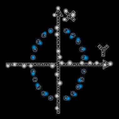 Fişek Kablosu Çerçeve Elips Çizimi Fişek Benekli