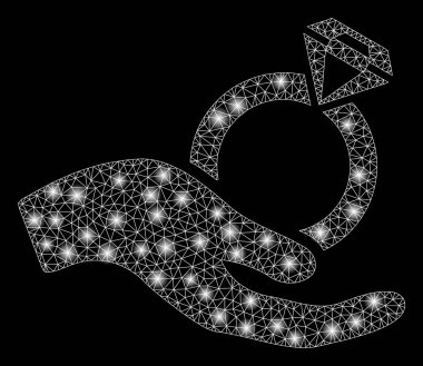 İşaret fişeği 2d Alyans Yüzüğü Fişekli El Teklif Et