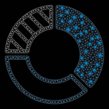 Flaş Noktalı Parlak Ağlı 2d Turta Çizelgesi