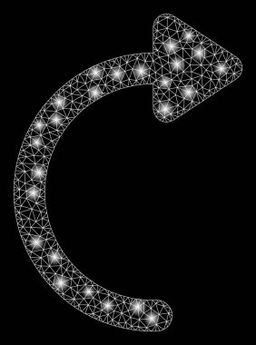 Flare Mesh Ağ Flare Noktalar ile Cw döndürme