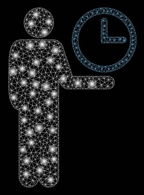 Işık Lekeli Fişek Kablo Çerçevesi Garsonu