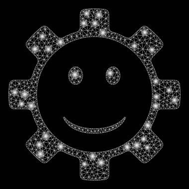 İşaret fişeği 2d Dişli Gülümseme Fişek Benekli