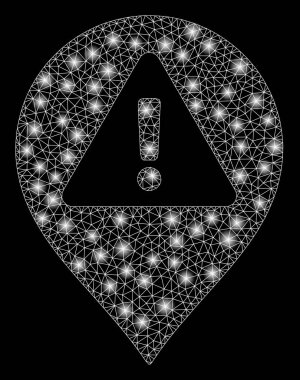 Fişek Benekli Ağ 2d Uyarı Haritası İşaretleyicisi