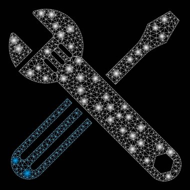 Işık lekeli Parlayan Ağ Ağı Araçları