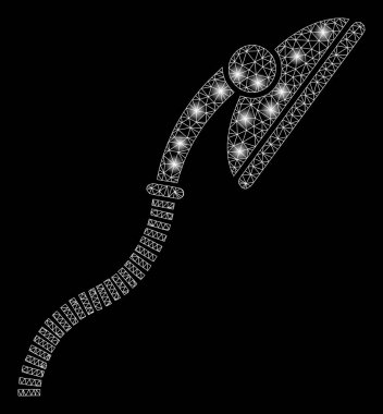 Işıl ışıl parlayan benekli Ağ Esnek Duş