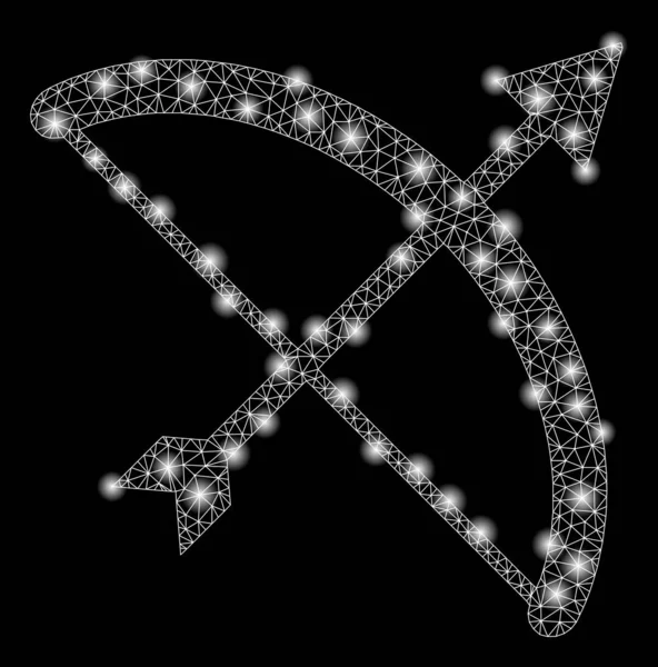 Parlak Ağ 2d Flaş Noktalı Okçuluk Yayı