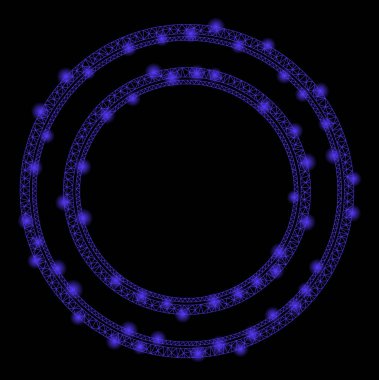 Flaş Noktalı Fişek Kablo Çerçevesi Çift Çember Çerçevesi