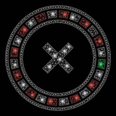 Işıl ışıl parlayan benekli 2d Rulet