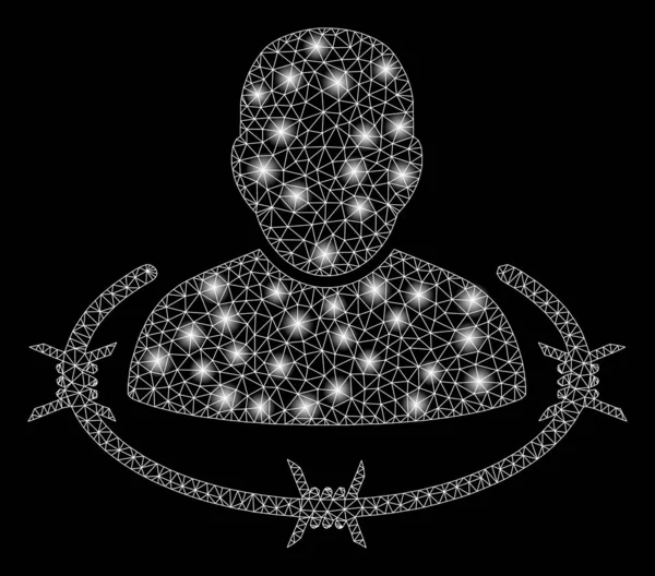 Işıl ışıl parlayan Leke Lekeli Yakalanmış Adam