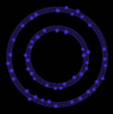 Fişek Kablo Çerçevesi Çift Çember Çerçevesi Fişek Benekli