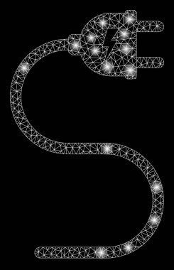 Işık lekeli Parlak Kablo Çerçevesi Elektrik Kablosu