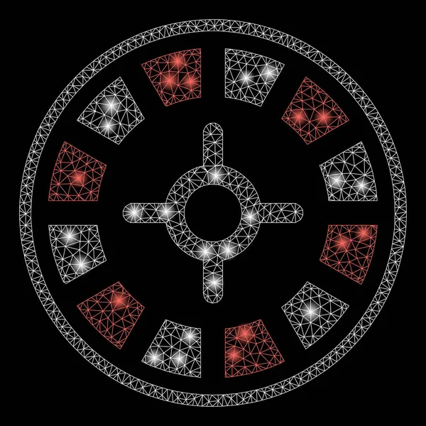 Parlak Ağ İskelet Ruleti Fişek Benekli