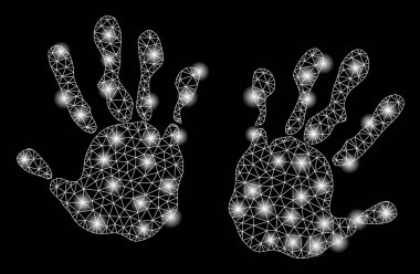 Fişek Kablosu Çerçeve El Parmak izleriyle benekler