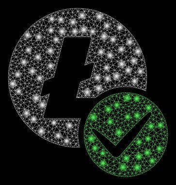 Flare Benekli Parlak Ağlı Kalın Litekoin