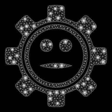 Fişek Kablosu Çerçevesi Tarafsız Gülümseyen Fişek Benekli