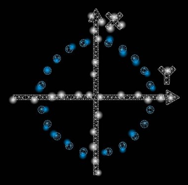 Fişek Lekeli Ağ Kablo Çemberi Çizimi