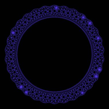 Fişek Ağı, Rosette Dairesel Çerçevesini İşaret Noktalarıyla Noktaladı