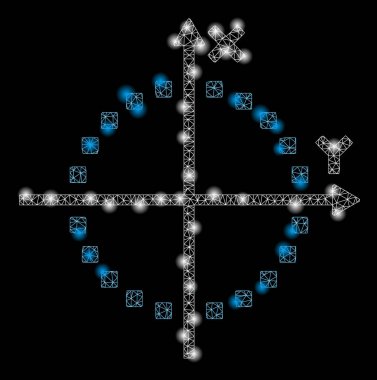 Fişek lekeleri ile Ağ Kabuğu Çemberi Çizimi