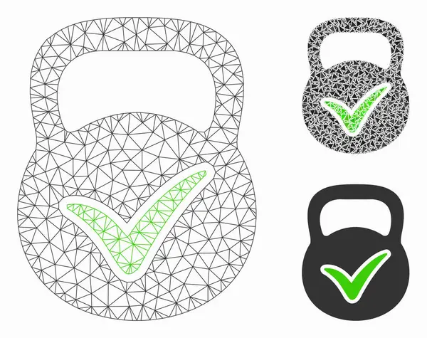 Geçerli Kütle Vektörü Ağ Modeli ve Üçgen Mozaik Simgesi