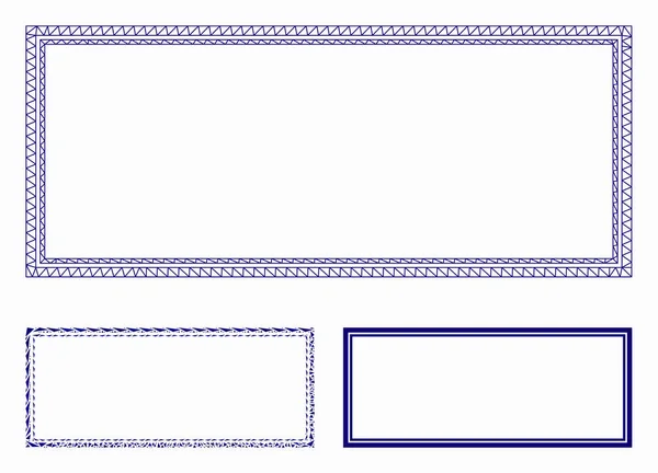 Podwójny prostokąt Ramka wektor Sieć Model Sieci i Trójkąt Mozaika Ikona — Wektor stockowy