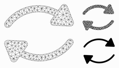 Vektör Kafes Ağ Modelini ve Üçgen Mozaik Simgesini Güncelleştir
