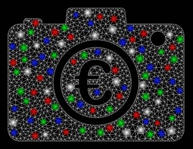 Işıklı Parlak Ağ Euro Fotoğrafı