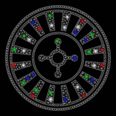 Flaş Noktalı Parlak Kafes Kumarhanesi Ruleti