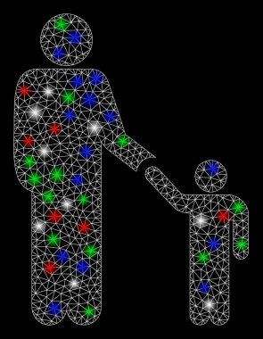 Flaş Noktalı Parlak Ağlı Baba Çocuğu