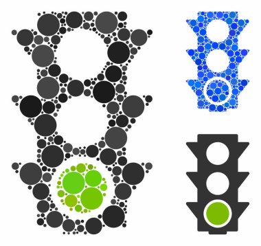 Yeşil trafik ışıkları Çemberlerin Simgesi