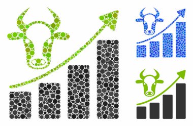 Sığır şeması Küresel Ögelerin Mozaik Simgesi olarak büyür