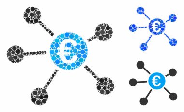 Euro bağlantıları Çember Noktaları Simgesi