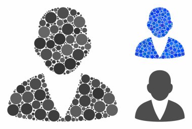 Müşteri Çember Noktalarının Mozaik Simgesi