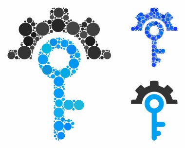 Ana Seçenekler Yuvarlak Noktaların Kompozisyon Simgesi