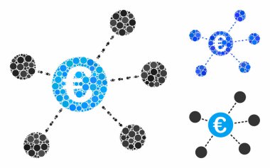 Avrupa Sanal Bağları Çember Noktalarının Mozaik Simgesi
