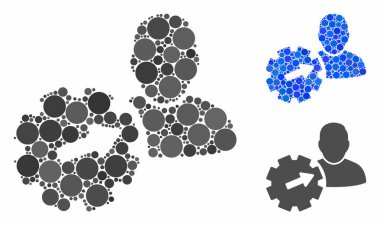 Kullanıcı entegrasyonu Api dişlisi Çemberlerin Mozaik Simgesi