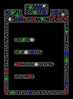 Işık Noktalı Parlak Ağ 2d Yastık Metni