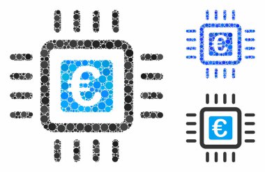 Avrupa İşlemci Çember Noktaları Mozaik Simgesi